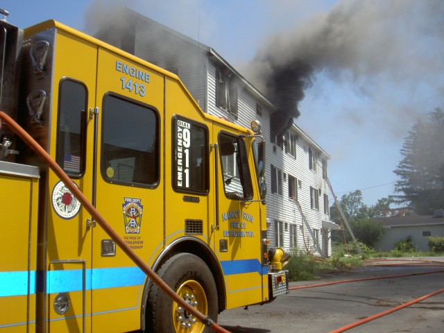 E-1413 at work during a training burn.